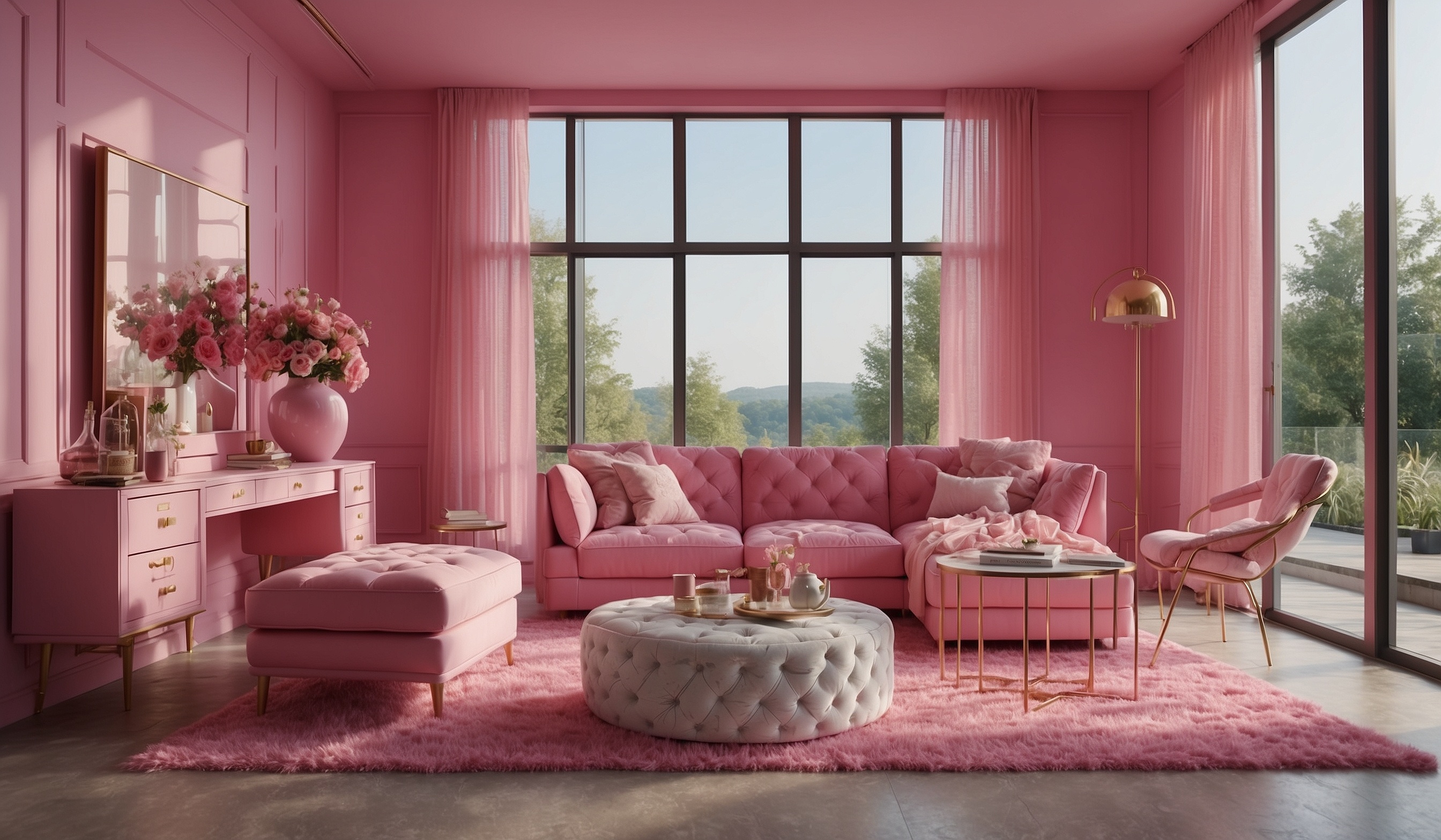 Pink Colored Furniture