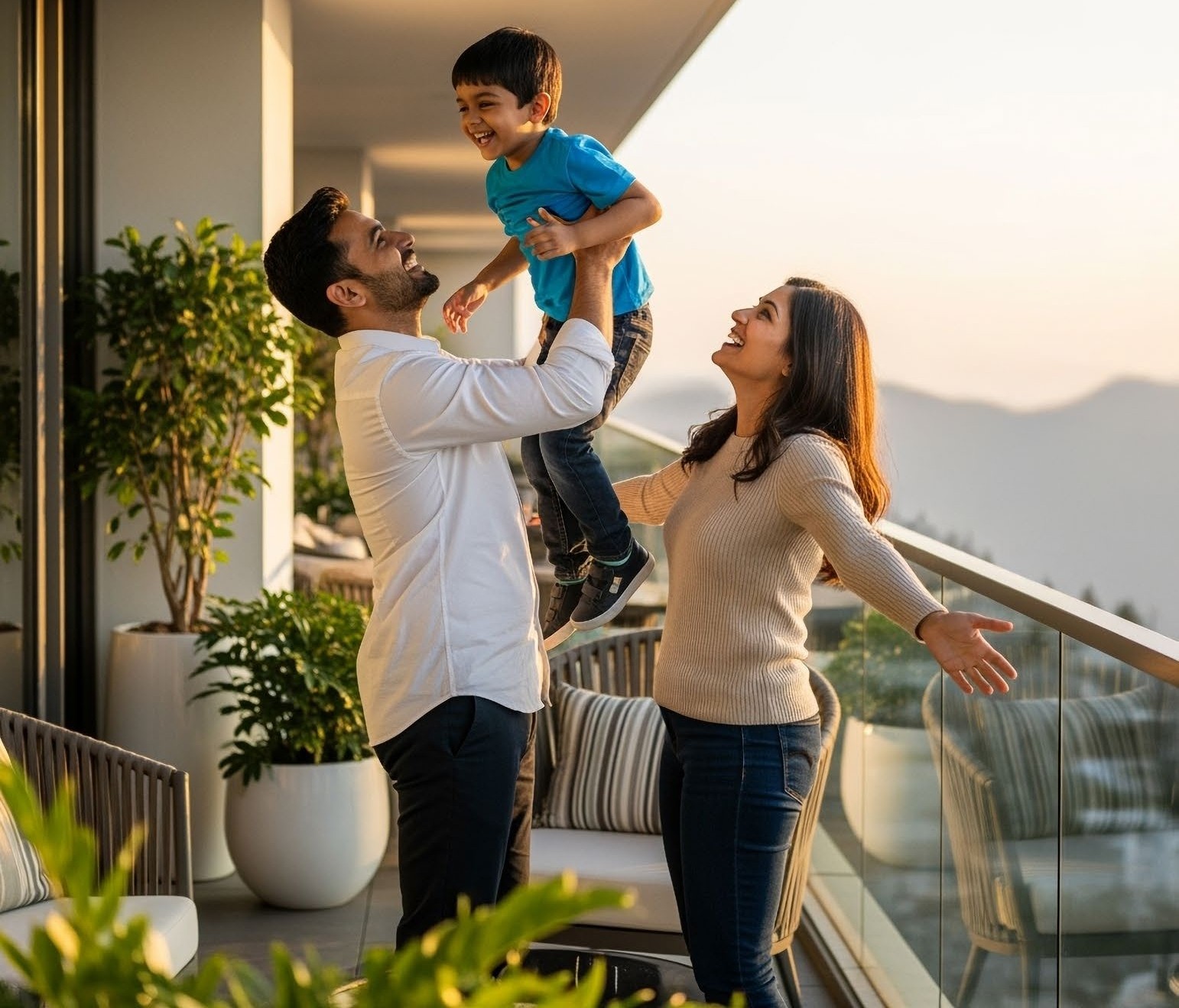 Sobha Crescent residences balcony view Golf Course Extension Road