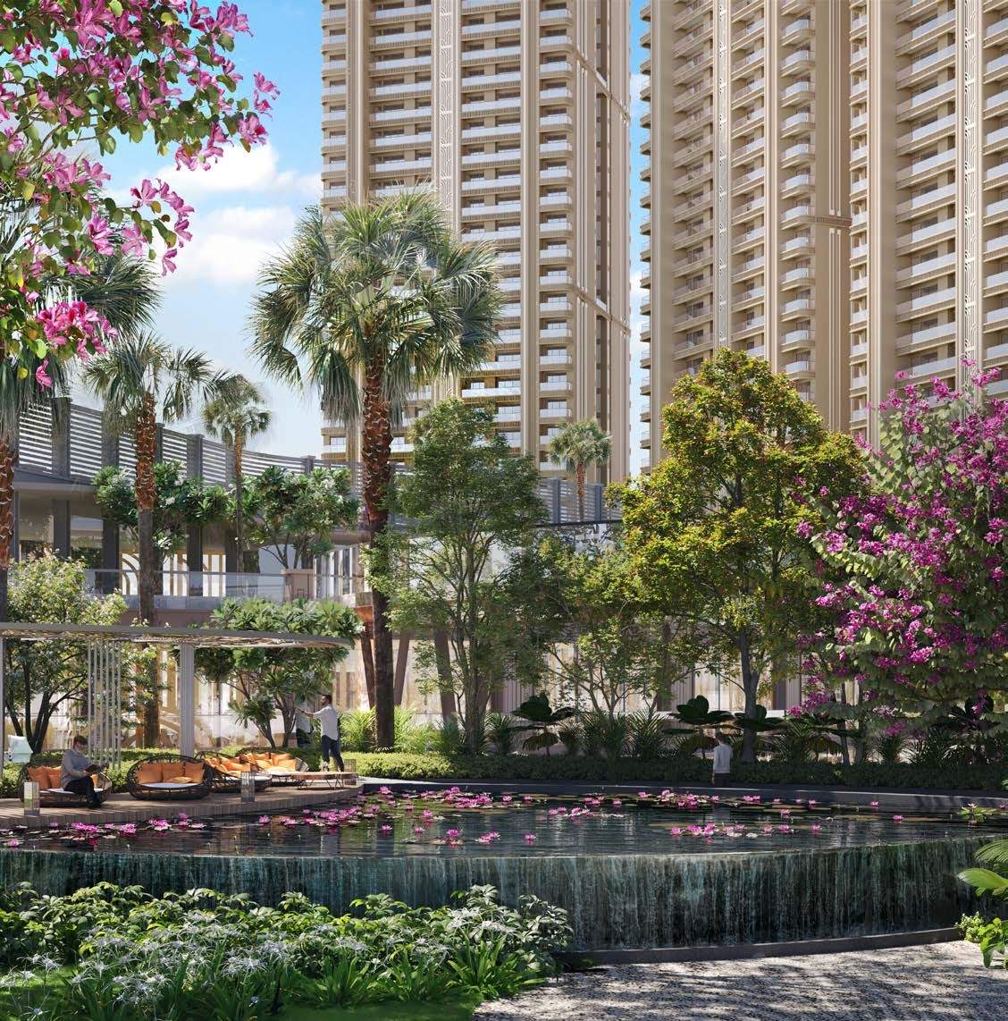 Landscaped greens at Whiteland The Westin Residences, Gurgaon