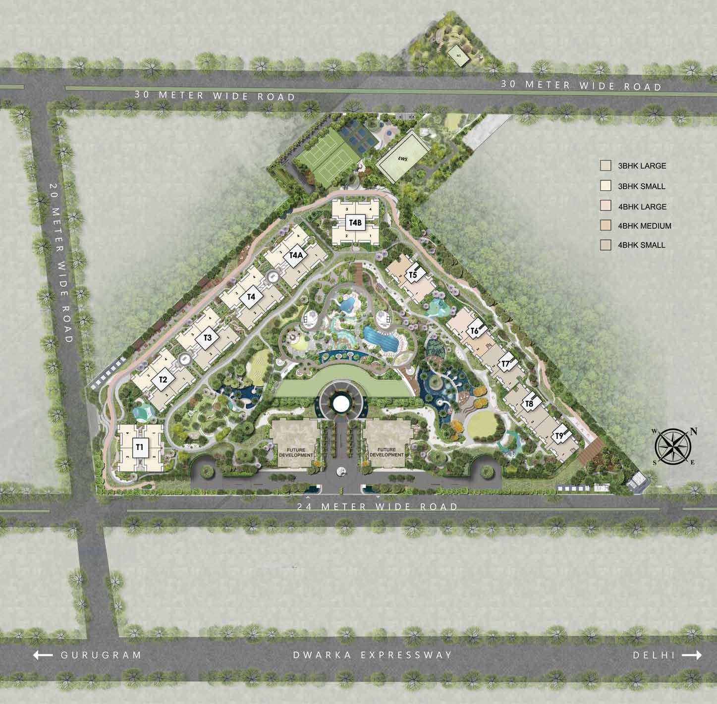Whiteland The Westin Residences master plan, Sector 103 Gurgaon