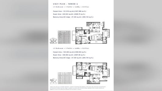 Emaar Digi Homes 3 Bedroom + 3 Toilet + Lobby + Utility