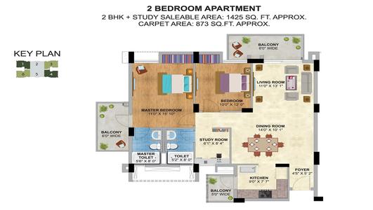 Silverglades The Melia 2 BHK