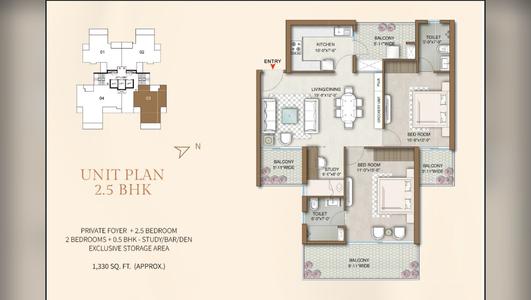 M3M Capital 2.5 BHK