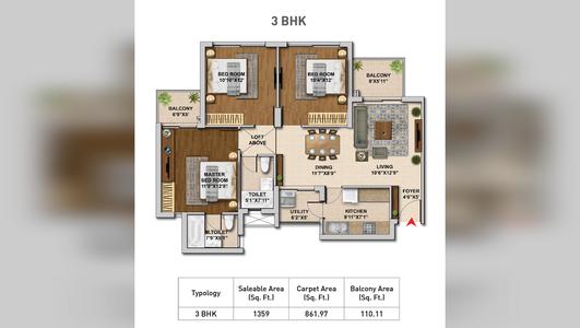 Hero Homes 3 BHK