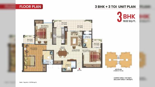 Express Park View Phase-2 3 BHK