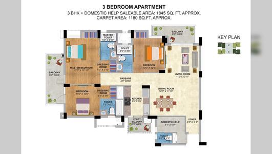 Silverglades The Melia 3 BHK