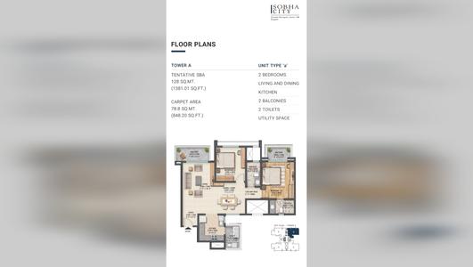 Sobha International city 2 BHK