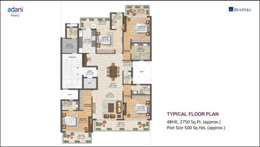 Adani Samsara Vilasa 4 BHK