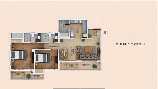 Ace starlit 2 BHK (TYPE-1)